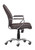Brown Faux Leather Executive Channel Back Rolling Office Chair (394968)