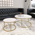 Set Of Two Marble And Gold Nesting Tables (395087)