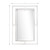 Silver Chic Rectangular Wall Mirror (396658)