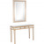 Antiqued Gold Finish Mirror And Console Table (396811)