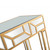 Gold Geometric Console Table (396844)