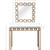 Square Reflective Mirror And Console Table (396847)