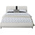 White Platform King Bed With Two Nightstands (397018)