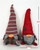 Red And Gray Holiday Plaid Girl Gnome (397140)