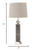 Set Of 2 Modern Distressed Gray And Silver Table Lamps (397216)