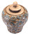 16.3" X 16.3" X 19.3" Brown, Ceramic, Small Temple Jar (365055)