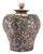16.3" X 16.3" X 19.3" Brown, Ceramic, Small Temple Jar (365055)