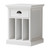 Classic White Nightstand With Dividers (397620)