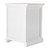 Classic White Nightstand With Shelves (397622)