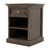Black Wash Nightstand With Shelves (397623)