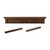 Rustic Mahogany Brown Wood Eight Hook Hanging Coat Rack (397693)