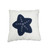 16.5" X 16.5" X 5" White/Blue -Pillow With Star (364153)