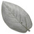 Gray Begonia Leaf Ceramic Serving Tray (397886)
