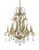Claire 12-Light Antique Gold Chandelier With Crystal Accents (398125)