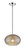 Brielle 1-Light Polished Nickel Pendant With Textured Glass Shade (398195)