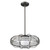 Loft 1-Light Oil-Rubbed Bronze Wire Globe Pendant With Etched Glass Interior Shade (398203)