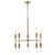 Perret 10-Light Aged Brass Chandelier (398263)