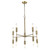 Perret 10-Light Aged Brass Chandelier (398263)