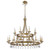Krista 24-Light Antique Gold Chandelier With Crystal Accents (398311)