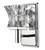 Arabella 1-Light Polished Nickel Sconce With Pressed Crystal Shade (398800)