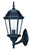 Richmond 1-Light Matte Black Wall Light With Seeded Glass (399227)