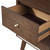 Dark Brown Century Modern Wood 2 Drawer Nightstand (399266)