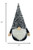 15" Glittery Black And White Sparkle Gnome (399327)