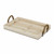 Natural Wooden Tray With Rope Handles (399616)