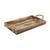 Brown Wooden Tray With Rope Handles (399628)