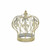 Vintage Look Fleur De Lis Gold Crown Sculpture (399654)