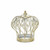 Vintage Look Fleur De Lis Gold Crown Sculpture (399654)