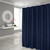 Luxurious Navy Waffle Weave Shower Curtain (399720)