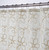 Tan And White Floral Embroider Shower Curtain (399743)