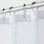 White Sheer And Grid Shower Curtain And Liner Set (399750)