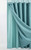 Teal Sheer And Grid Shower Curtain And Liner Set (399754)