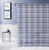 Navy And White Striped Shower Curtain (399768)
