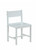 17" X 17" X 30" White Wood Chair (348212)