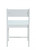17" X 17" X 30" White Wood Chair (348212)