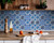 6" X 6" Blue Multi Mosaic Peel And Stick Tiles (400212)
