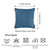 17"X 17" Blue Jacquard Decorative Throw Pillow Cover (355365)