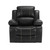 1-Seater Manual Motion Recliner Black (402532)