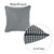 17"X 17" Grey Jacquard Decorative Throw Pillow Cover (355367)