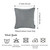 17"X 17" Grey Jacquard Decorative Throw Pillow Cover (355367)
