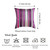 17"X17"Purple Velvet Luxurious Throw Decorative Pillow Case Set Of 2 Pcs Square (355273)