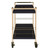 Alios Serving Cart - Black/Gold (ALS02-BLK)