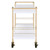 Alios Serving Cart - White/Gold (ALS02-WH)