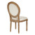 Lillian Oval Back Chair (Pack Of 2) - Linen (LLA2L32)