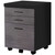 17.75" X 18.25" X 25.25" Black, Grey, Particle Board, 3 Drawers - Filing Cabinet (333504)