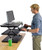 Black Adjustable Tall Standing Desk Converter And Riser (397719)