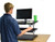 Black Adjustable Tall Standing Desk Converter And Riser (397719)